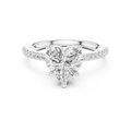 2.00 CT Heart Cut Diamond Hidden Halo Pavé Engagement Ring