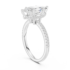 2.00 CT Marquise Cut Diamond Hidden Halo Pavé Engagement Ring