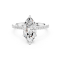 2.00 CT Marquise Cut Diamond Hidden Halo Pavé Engagement Ring