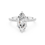 2.00 CT Marquise Cut Diamond Hidden Halo Pavé Engagement Ring