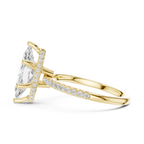 2.00 CT Marquise Cut Diamond Hidden Halo Pavé Engagement Ring