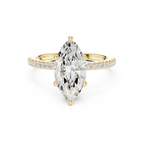 2.00 CT Marquise Cut Diamond Hidden Halo Pavé Engagement Ring