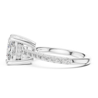 4.58 CT Cushion Cut Hidden Halo Diamond Engagement Ring
