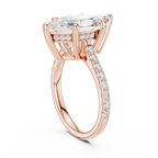 4.59 CT Marquise Cut Hidden Halo Diamond Engagement Ring