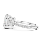 4.58 CT Oval Cut Hidden Halo Diamond Engagement Ring