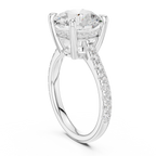 4.58 CT Round Brilliant Hidden Halo Diamond Engagement Ring