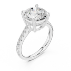 4.58 CT Round Brilliant Hidden Halo Diamond Engagement Ring