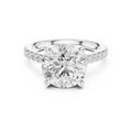 4.58 CT Round Brilliant Hidden Halo Diamond Engagement Ring