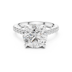 4.58 CT Round Brilliant Hidden Halo Diamond Engagement Ring