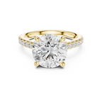 4.58 CT Round Brilliant Hidden Halo Diamond Engagement Ring