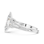 2.91 CT Marquise Cut Diamond Twisted Pavé Engagement Ring