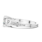 2.29 CT Cushion Cut Diamond Engagement Ring with Pavé Band