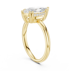 Marquise Cut Solitaire Engagement Ring with Hidden Diamond Gallery