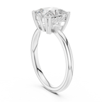Princess Cut Solitaire Engagement Ring with Hidden Diamond Gallery