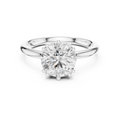2.04 CT Round Brilliant Diamond Solitaire Engagement Ring with Hidden Halo