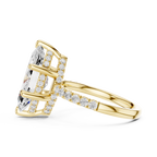Marquise Cut Hidden Halo Diamond Engagement Ring