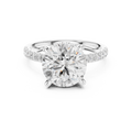 Round Brilliant Hidden Halo Diamond Engagement Ring