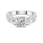 2.78 CT Cushion Cut Three Stone Twisted Diamond Engagement Ring