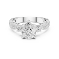 2.78 CT Pear Cut Three Stone Twisted Diamond Engagement Ring