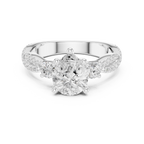 2.78 CT Pear Cut Three Stone Twisted Diamond Engagement Ring
