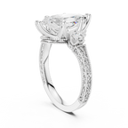 2.80 CT Marquise Diamond Three Stone Vintage Engagement Ring