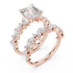 Emerald Cut Multi-Row Marquise Diamond Statement Ring