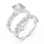 Emerald Cut Multi-Row Marquise Diamond Statement Ring
