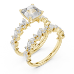 Emerald Cut Multi-Row Marquise Diamond Statement Ring