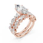 Marquise Cut Multi-Row Diamond Statement Ring