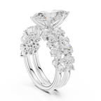 Marquise Cut Multi-Row Diamond Statement Ring