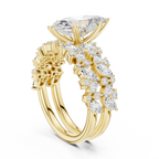 Marquise Cut Multi-Row Diamond Statement Ring