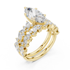 Marquise Cut Multi-Row Diamond Statement Ring