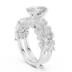 Oval Cut Multi-Row Diamond Statement Ring