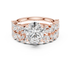 Oval Cut Multi-Row Diamond Statement Ring