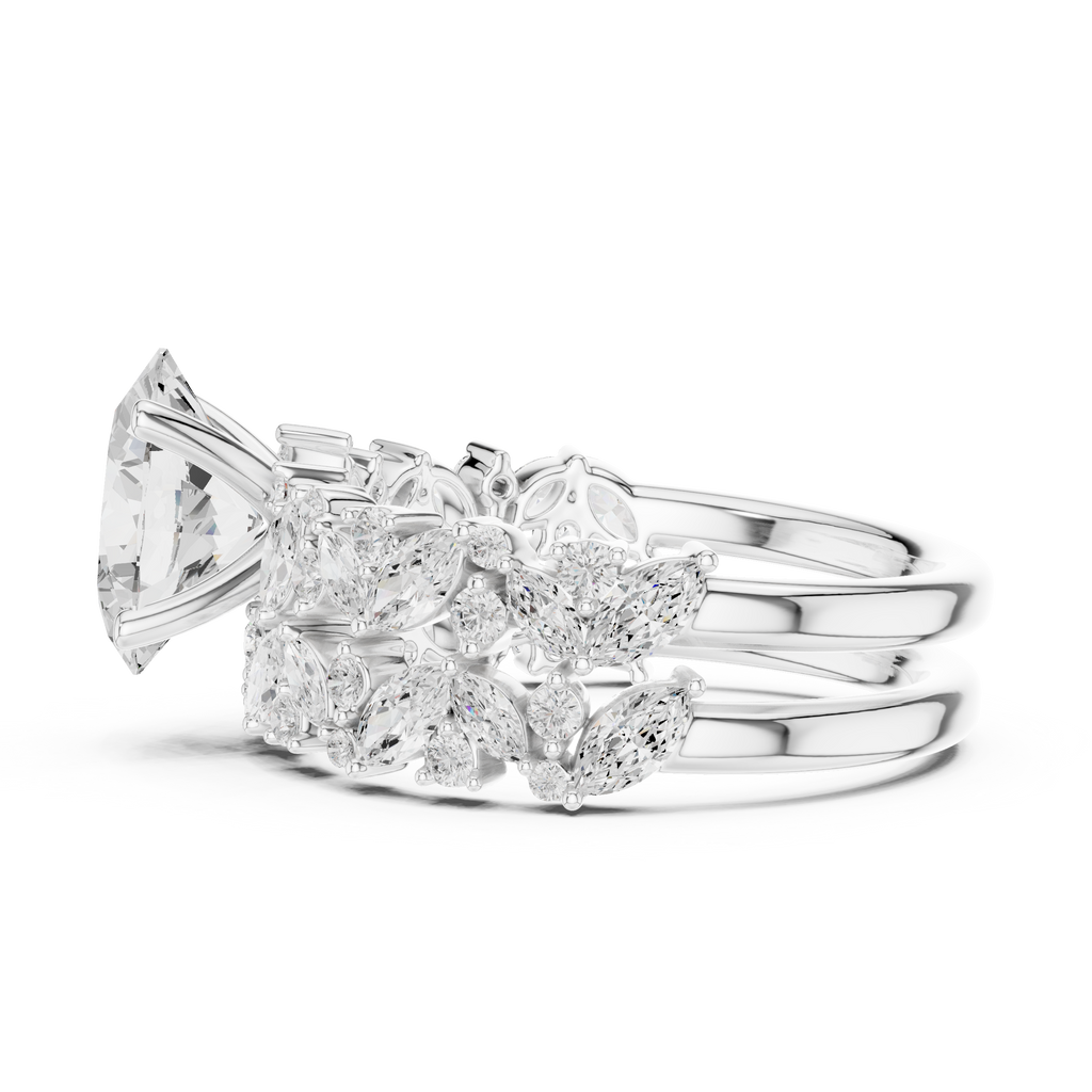 Oval Cut Multi-Row Diamond Statement Ring