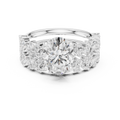 Oval Cut Multi-Row Diamond Statement Ring