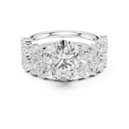 Oval Cut Multi-Row Diamond Statement Ring