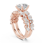 Pear Cut Multi-Row Diamond Statement Ring