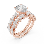 Pear Cut Multi-Row Diamond Statement Ring