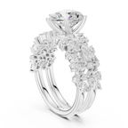 Pear Cut Multi-Row Diamond Statement Ring