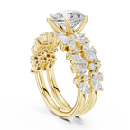 Pear Cut Multi-Row Diamond Statement Ring