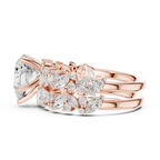 Pear Cut Multi-Row Diamond Statement Ring