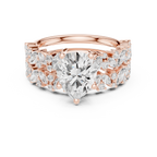 Pear Cut Multi-Row Diamond Statement Ring