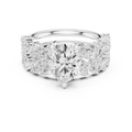 Pear Cut Multi-Row Diamond Statement Ring