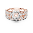 Radiant Cut Multi-Row Diamond Statement Ring