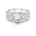 Radiant Cut Multi-Row Diamond Statement Ring