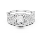 Radiant Cut Multi-Row Diamond Statement Ring