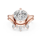 2.83 CT Oval Cut Crown Cluster Diamond Engagement Ring