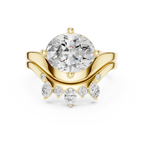 2.83 CT Oval Cut Crown Cluster Diamond Engagement Ring