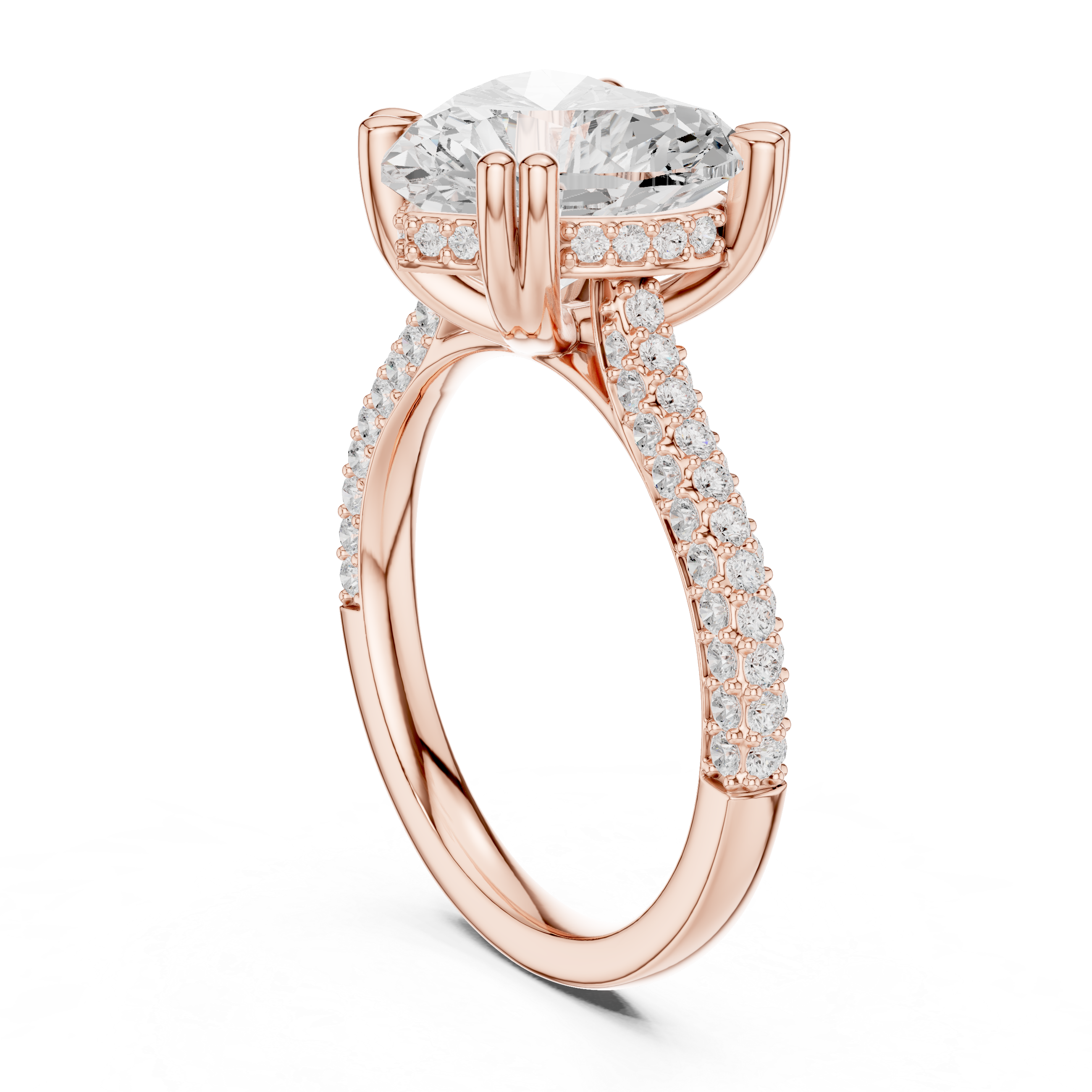 Rose Gold Éterna Heart Ring